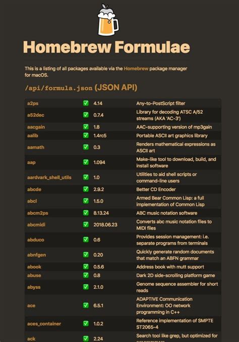 herd — Homebrew Formulae.